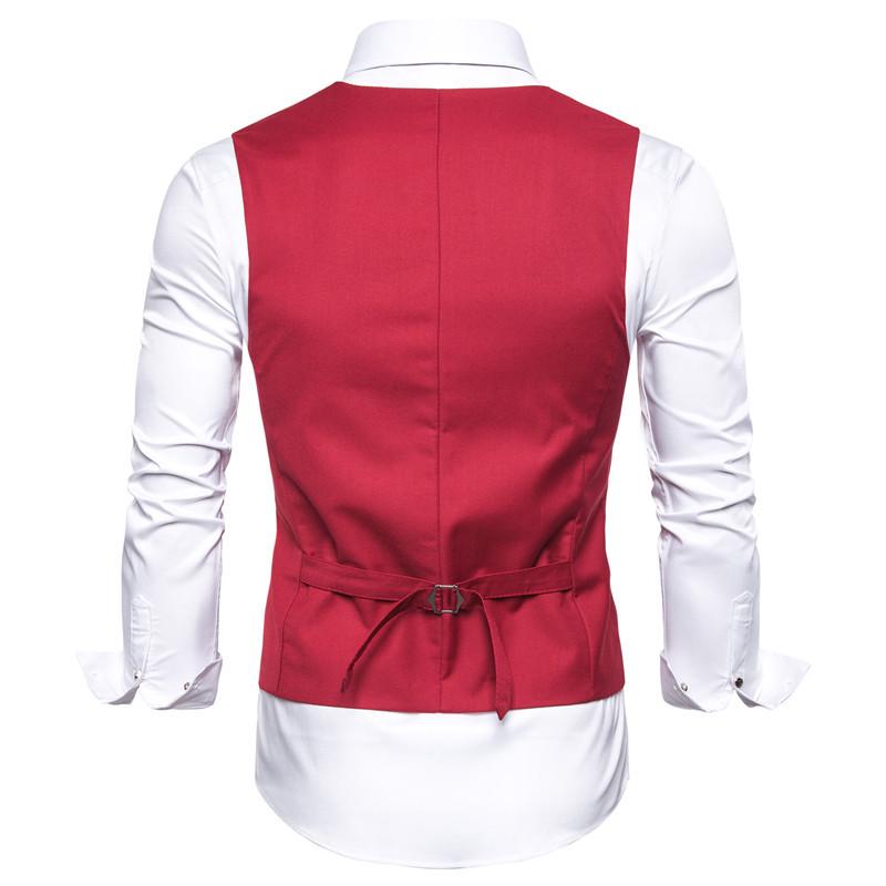Gilet casual da uomo in stile europeo, ispessito, slim fit