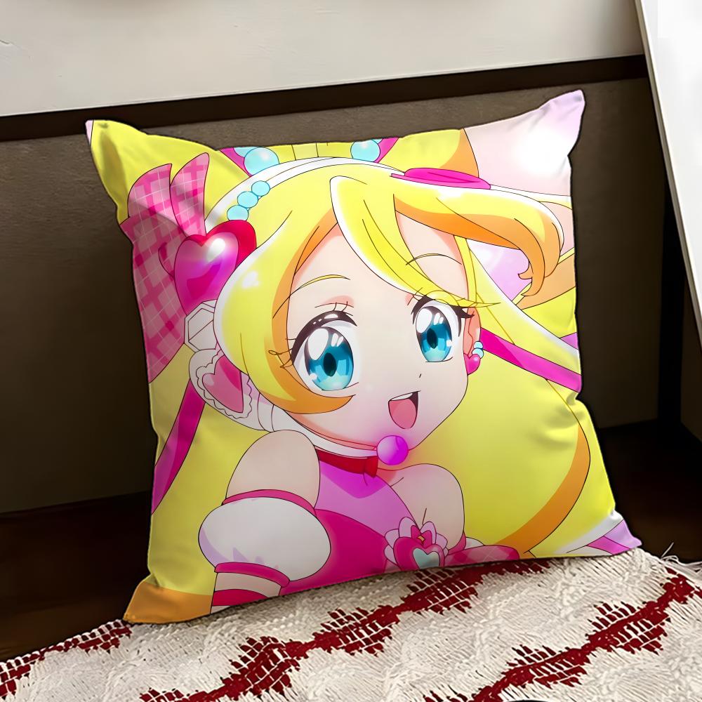 YYou and Idol PPretty Cure Cushion Cover Reversible Soft Durable Pillow Cover Home  Car MultiScene Use for Daily Comfort