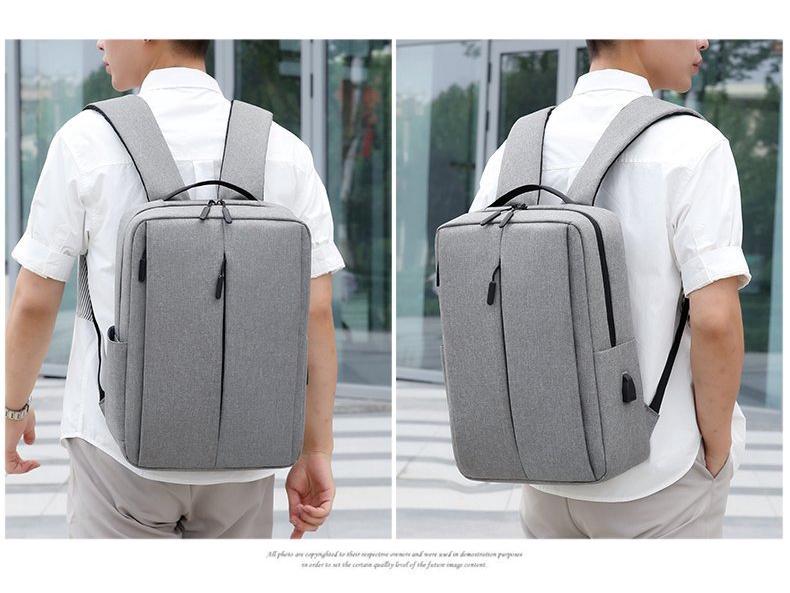 Men's Water-Resistant Casual Business Laptop Backpack with Large Capacity
