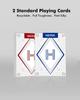 Pokerové žetony HEITOK Poker 300, číslované hliníkové pouzdro kompatibilní s Texas, obsahuje 5 kostek a 2 sady hracích karet, číslované, 11,5 g.