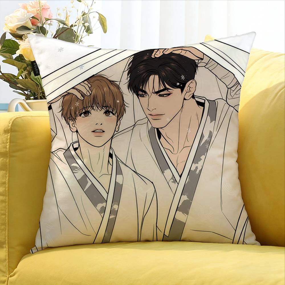 Bl Manhwa Jinx Joo Jaekyung Kim Dan Anime World Various Sizes Square Pillow Case For Car Home Bedchamber Decor