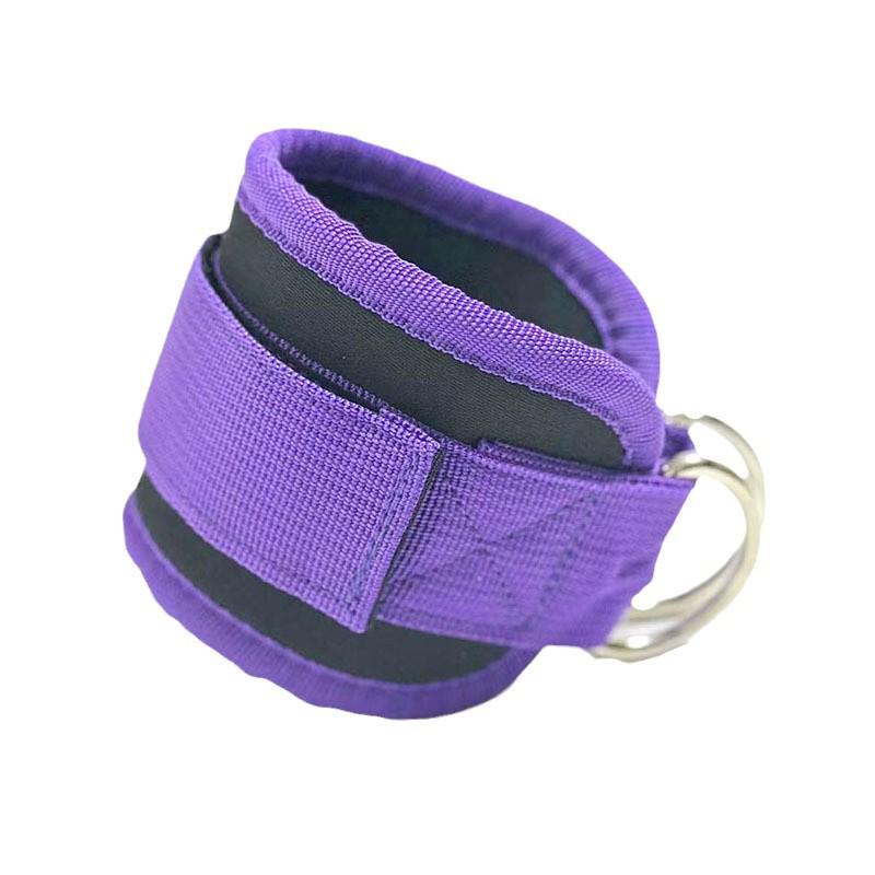 Double D-Ring Ankle Straps for Leg and Glute Training with Resistance Bands