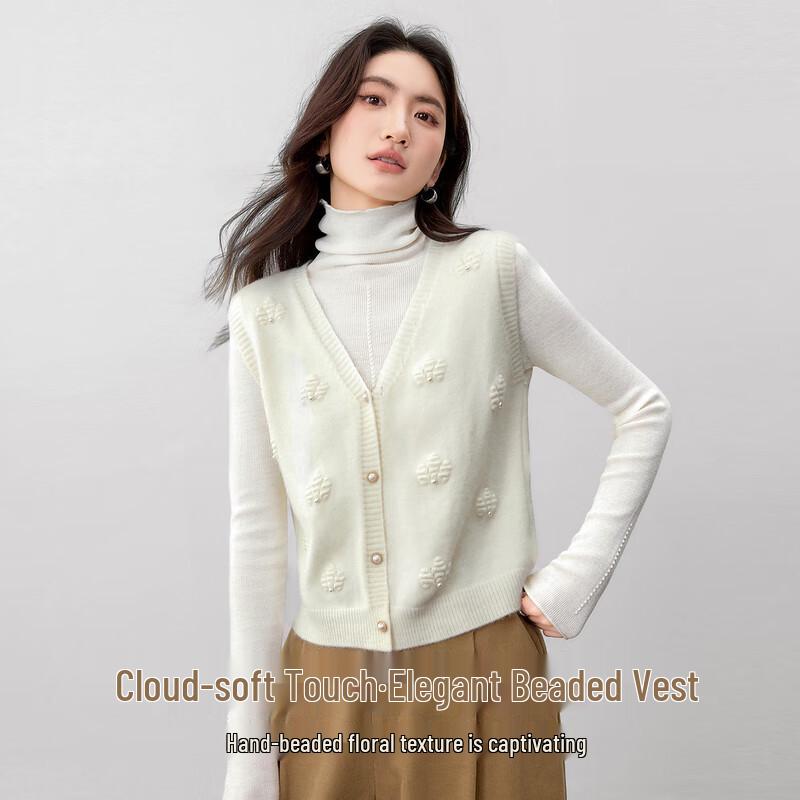 Women's Fall V-Neck Single-Breasted Knitted Vest