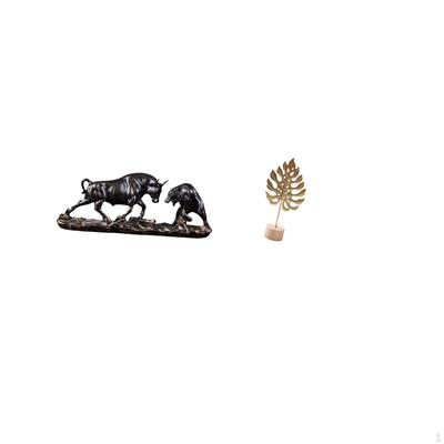 Modern Feng Shui Animal Sculpture with Abstract Metal Figurine Creative Nordic for Desk Table Home