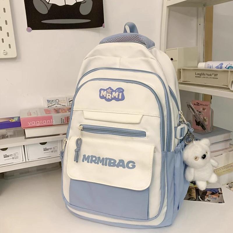 School Bag Women'S Backpack Lightweight Fashion Versatile Large Capacity Women'S Bag Junior High School Student Backpack