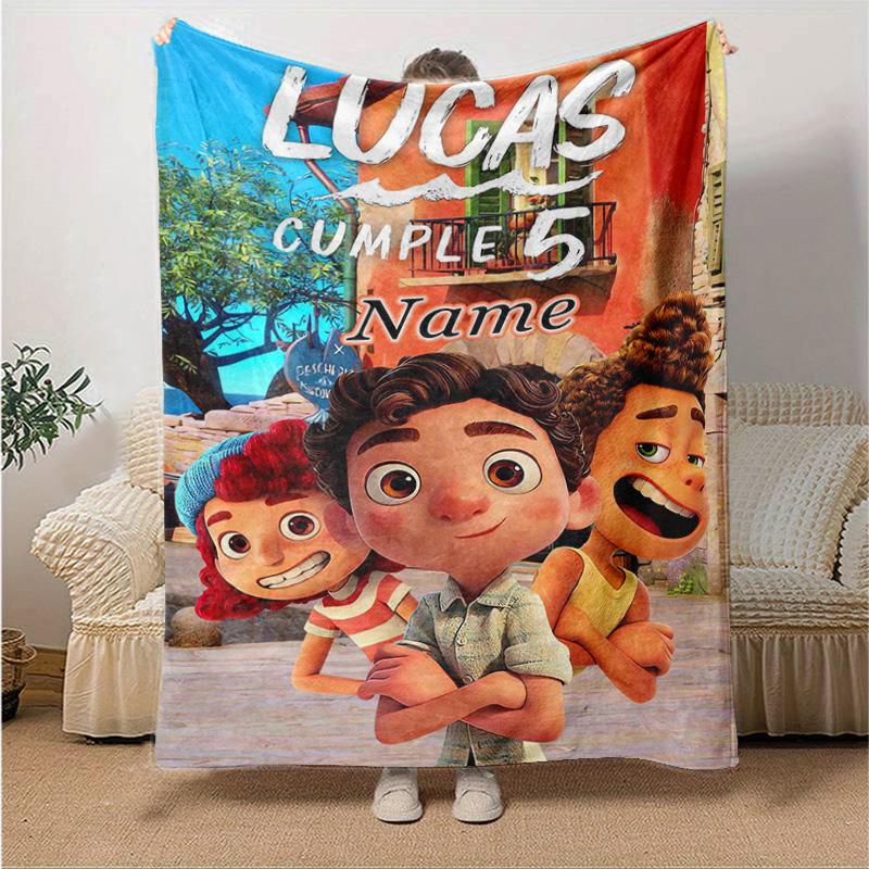 Custom 1pc Luca Friends Adventure Blanket, Soft And Comfortable Blanket, Casual Warm, Camping Travel Blanket, Birthday Gift Q910105