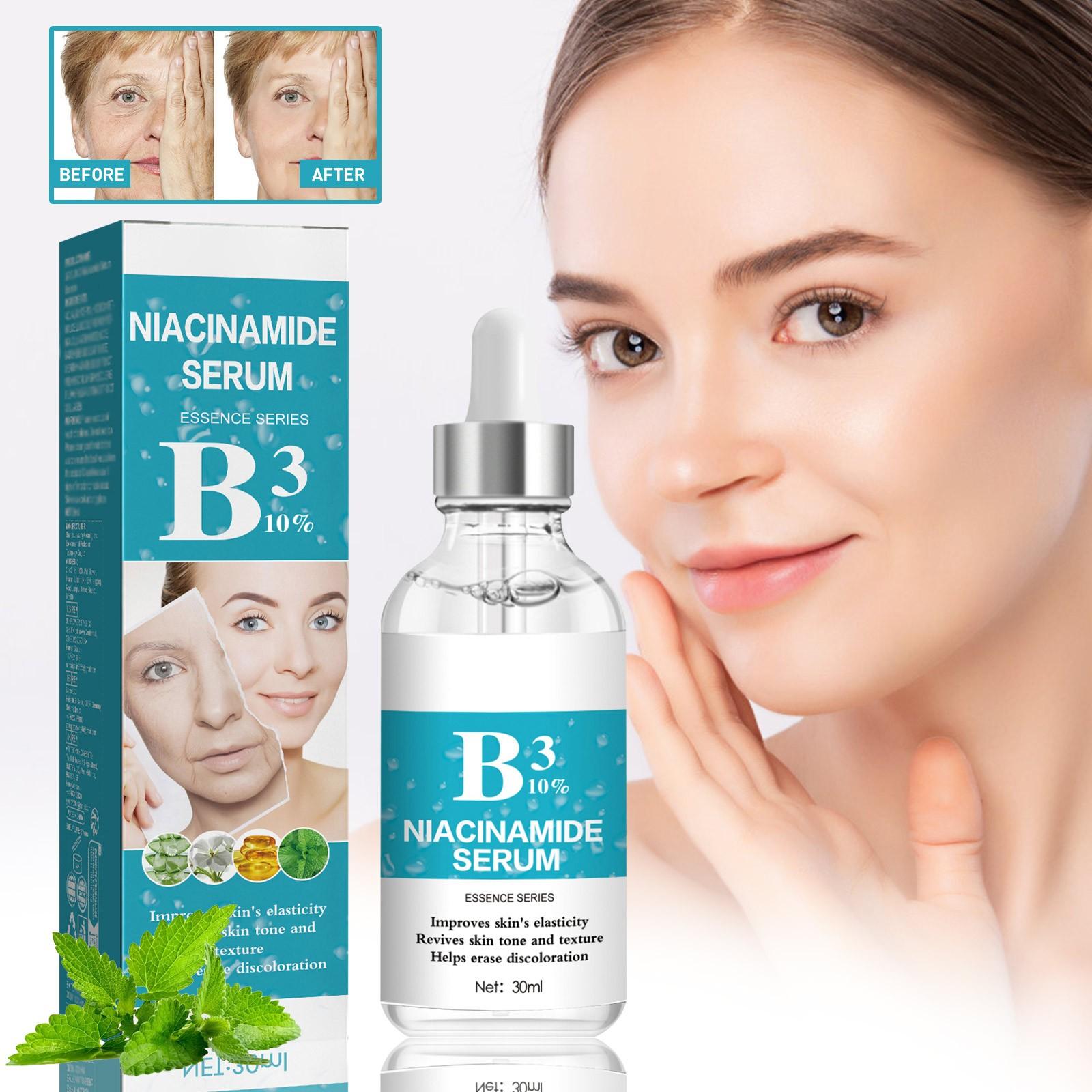 

B3 Facial Serum Увлажняющая сыворотка 10% Сыворотка Улучшает пигментацию и выравнивает тон кожи Сыворотка для ухода за кожей, 30 мл One Size