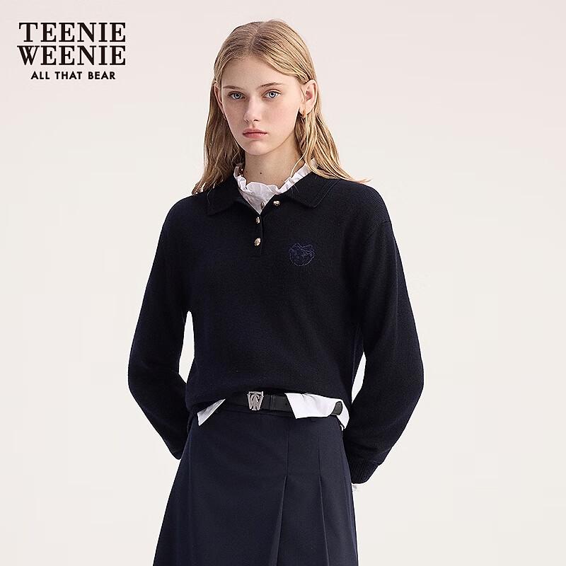 

Teenie Weenie Women s Cartoon Bear Polo Knit Sweater S