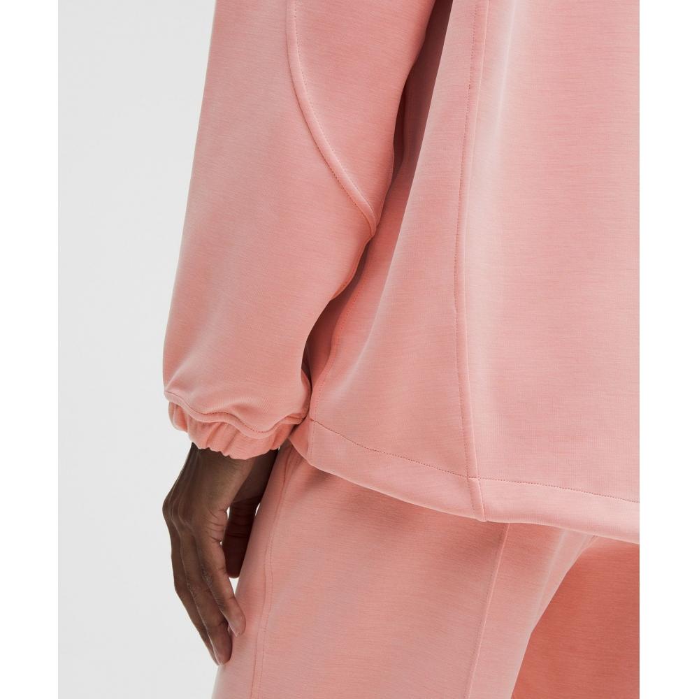Lululemon Softstreme Half Zip  Long Tea Rose