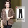 Mom's 2025 Fashionable Windbreaker: Stylish Spring/Autumn Outerwear for Middle-Aged Women in Their 40s and 50s