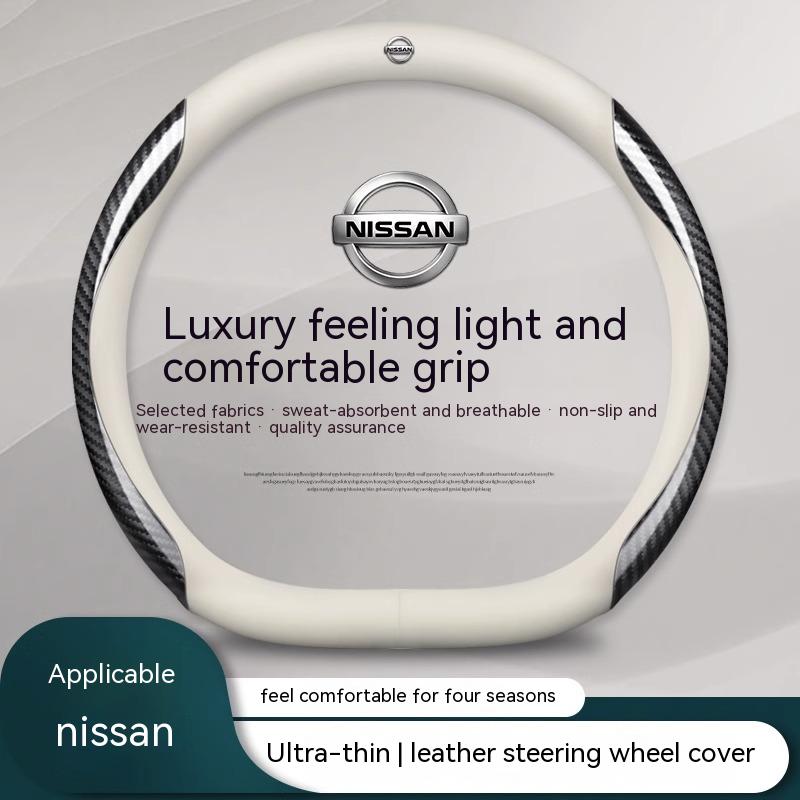 CDZIEW1 Auto Leder Carbonfaser Lenkradbezug Für Nissan X-Trail Qashqai Sentra Serena Tiida Teana Juke Leaf Micra Almera note