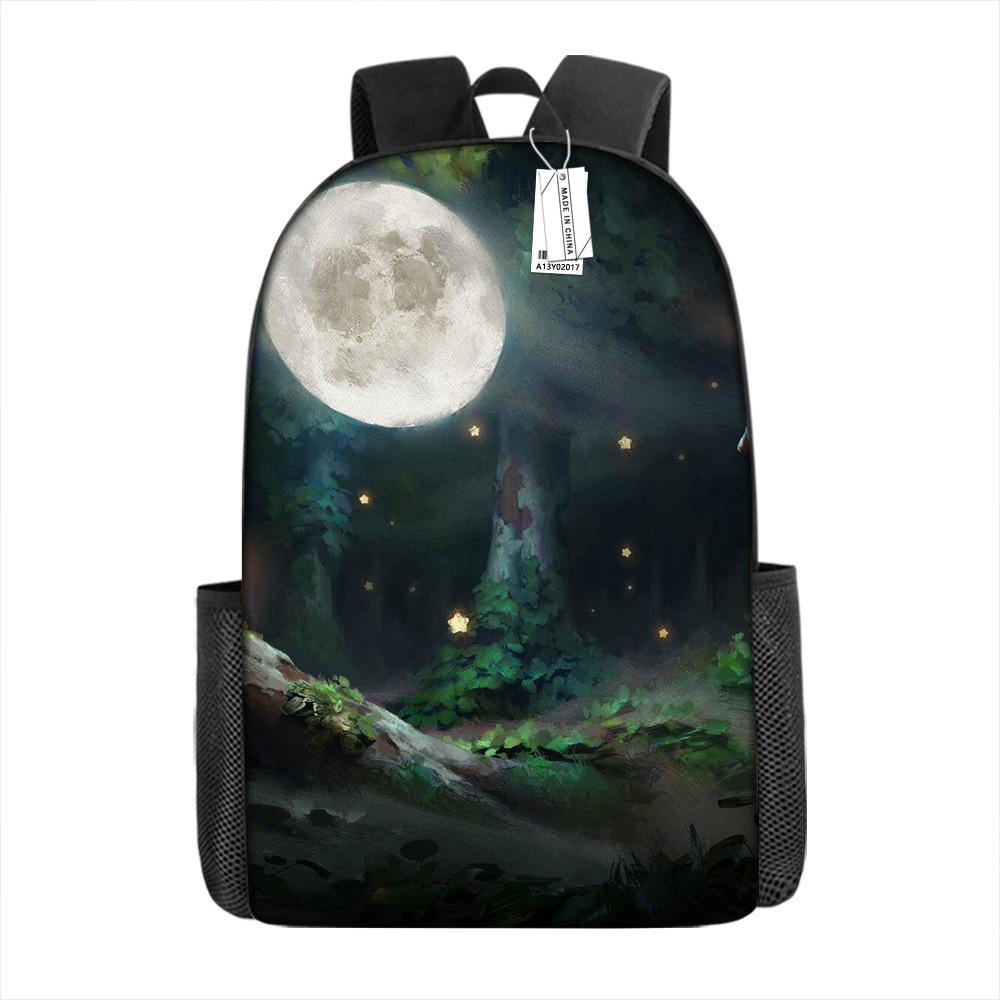 Astronaut Backpack Primary And Secondary School School Bag Grade 1-6 Backpack Creative Printed Backpack