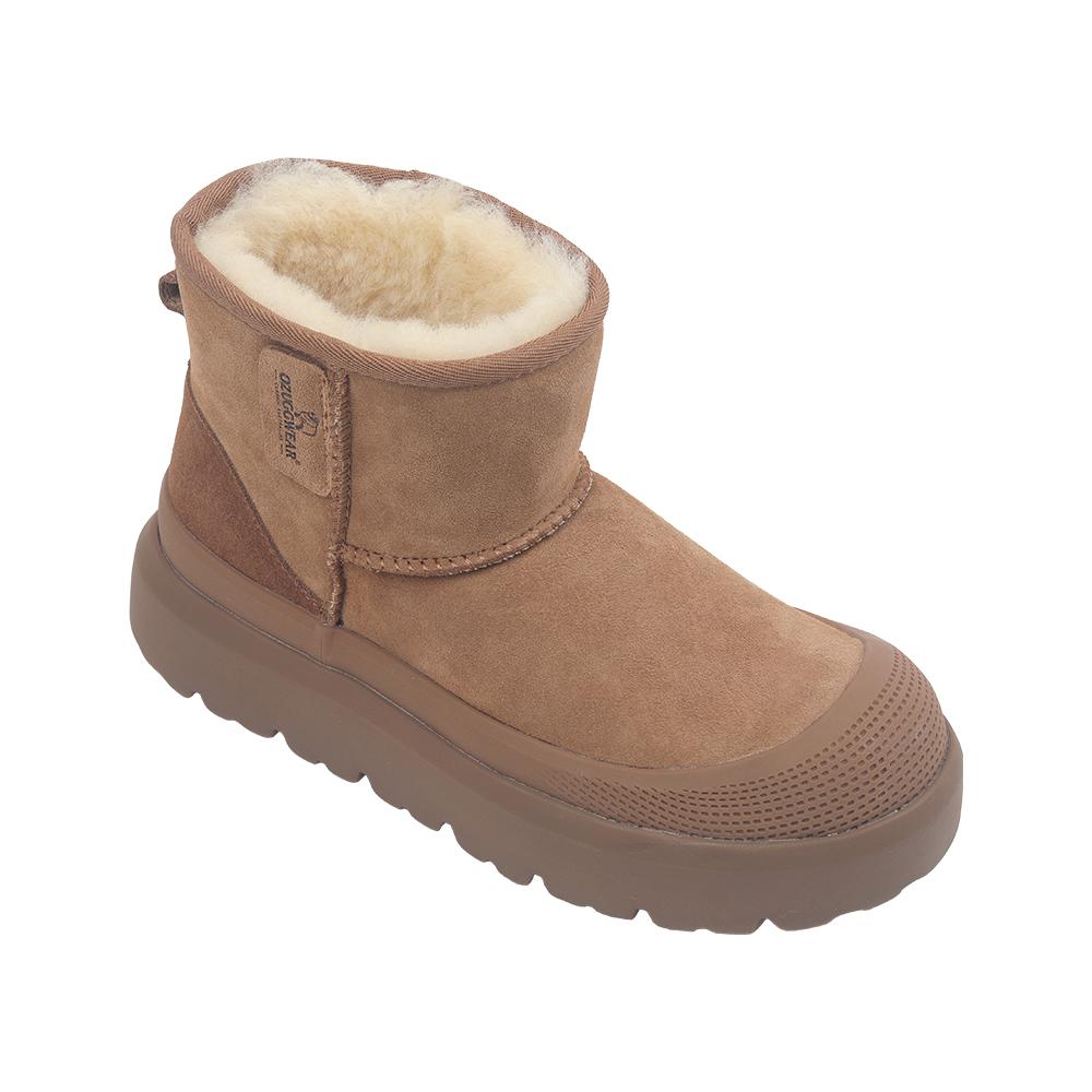Oz Ugg Wear Adult Classic Plus Mini Boots Brown