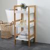 3-tier bamboo bathroom shelf 30x30x72 cm