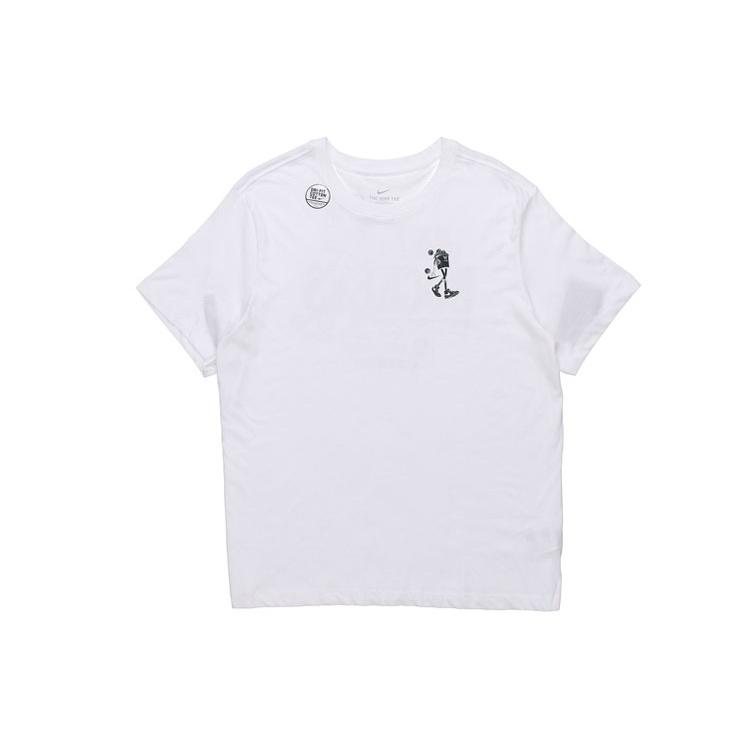 Nike Back Basketball Graffiti Printing Short Sleeve White Men s CD0959-100 L