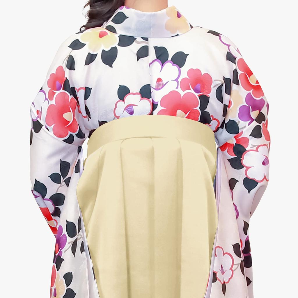Hakama Single Item Plain Graduation Ceremony [KYOETSU] Women's (Ivory, M)
