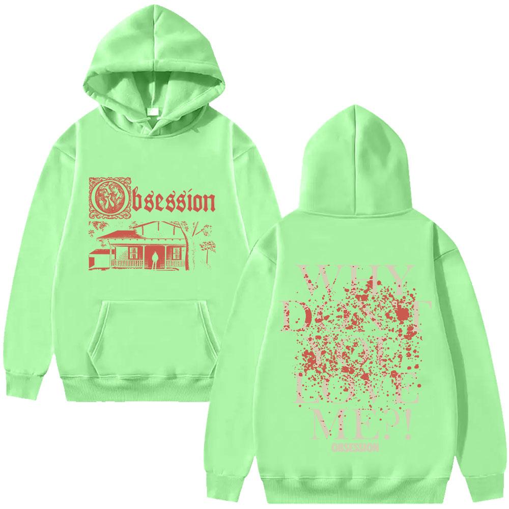 Obsession 2026 Hororová Mikina Vintage Gotický Film Streetwear Estetika Grafický Pulovr dámský pánský Trendy Mikiny Oblečení Y2K