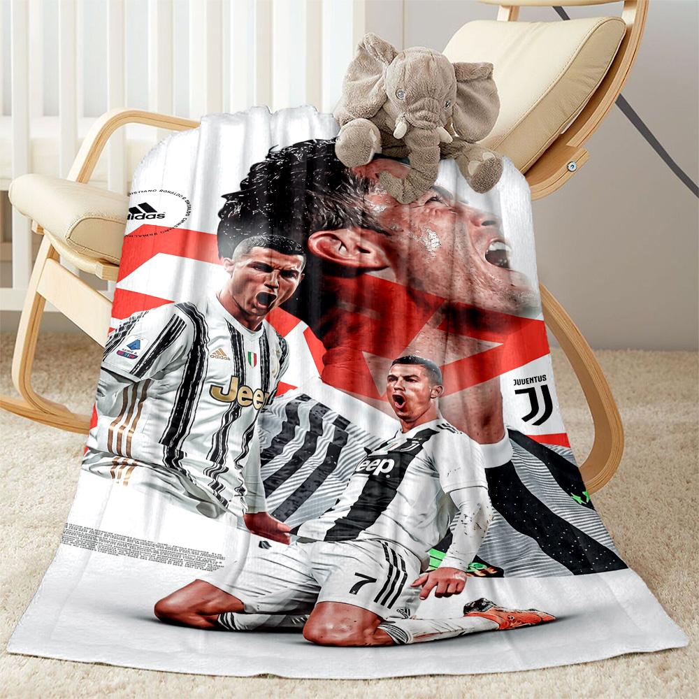 Ronaldo's Powerful Cristiano Celebration Blanket Durable Comfort Perfect for Bed Office Picnics Four Seasons Universal Modern