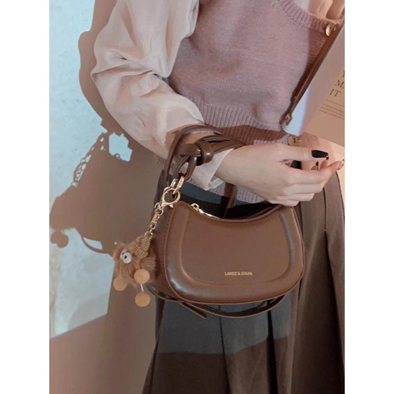 Niche Handtasche, Damen, neue Herbst- und Winter-Umhängetasche, modische Retro-Satteltasche