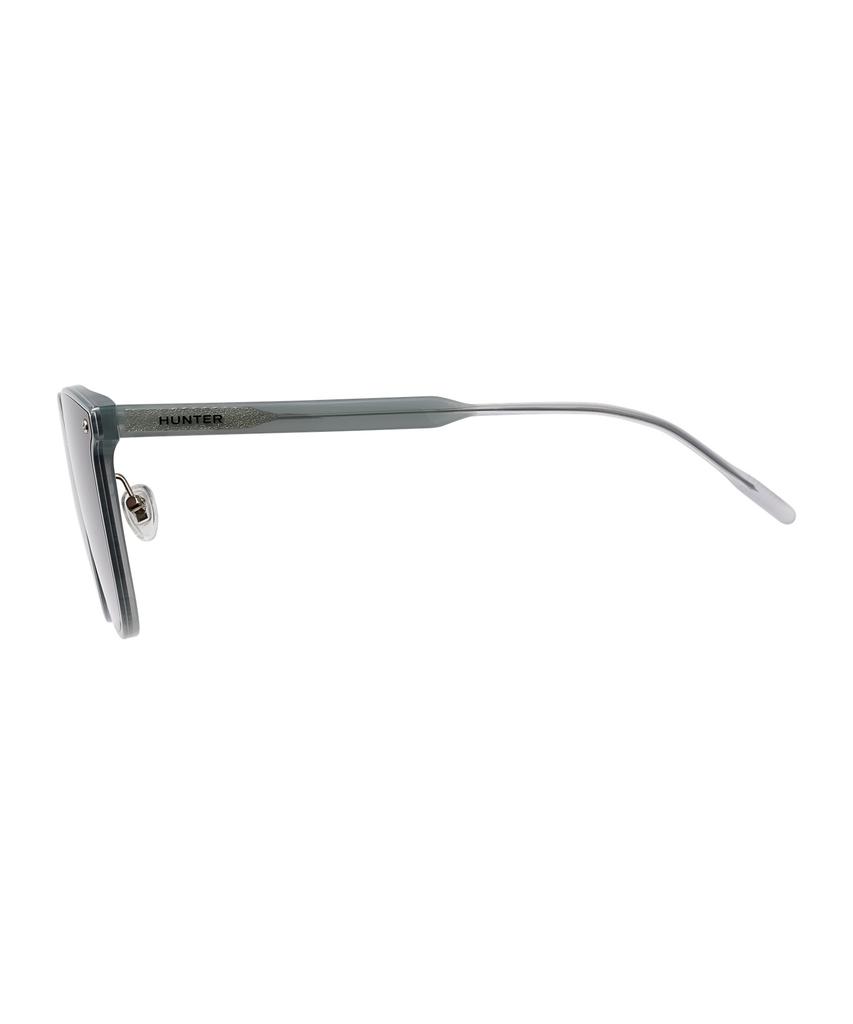 Heonteoaiweeo [Woman] Flat Bar Round Sunglasses - Green Htb16