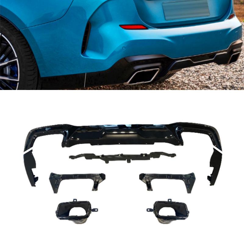 Compatible with 2023 BMW 2 Series F44: Front Lip, Rear Diffuser, Tail Wing, Side Skirts, Night Black Grille Body Kit 225 Fan.