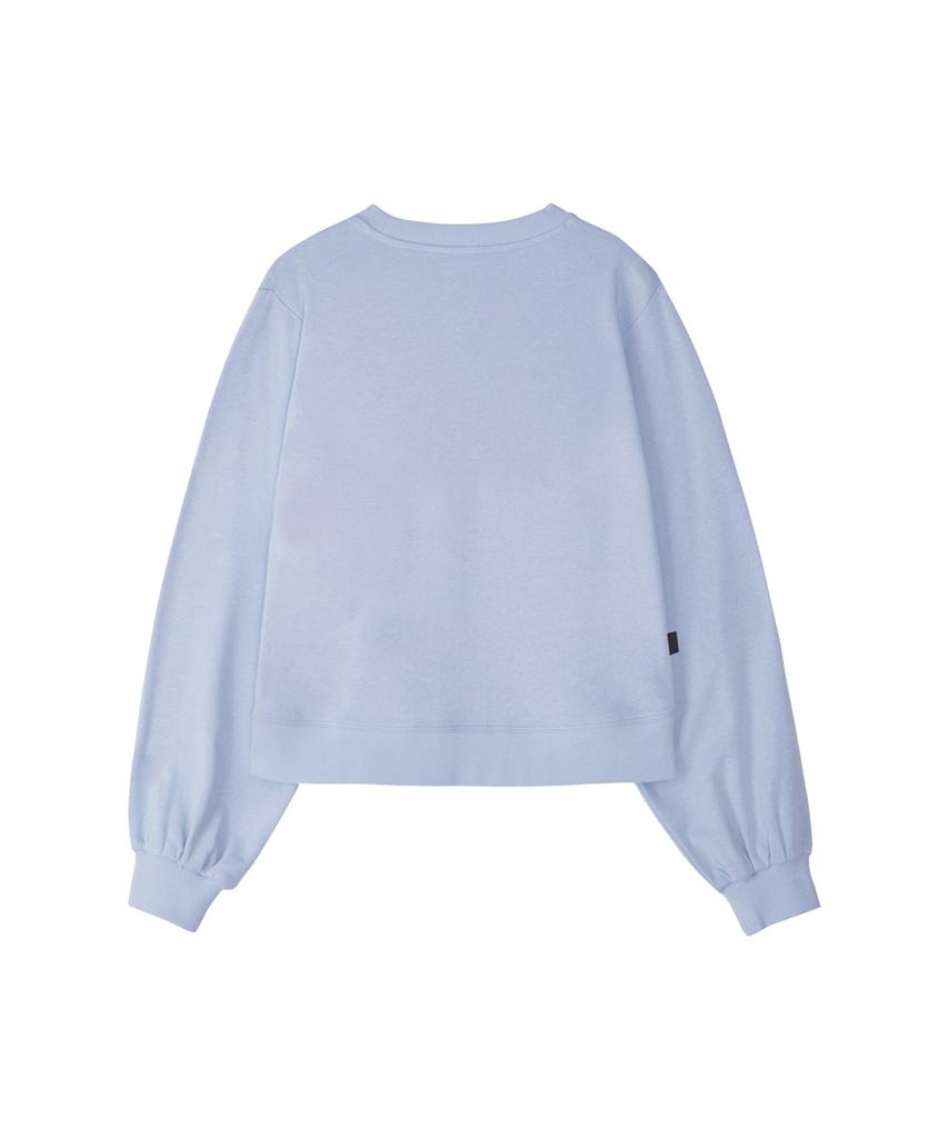 Willy War Studio Ww Puff Sleeve Crop Sweatshirt [Sky Blue]