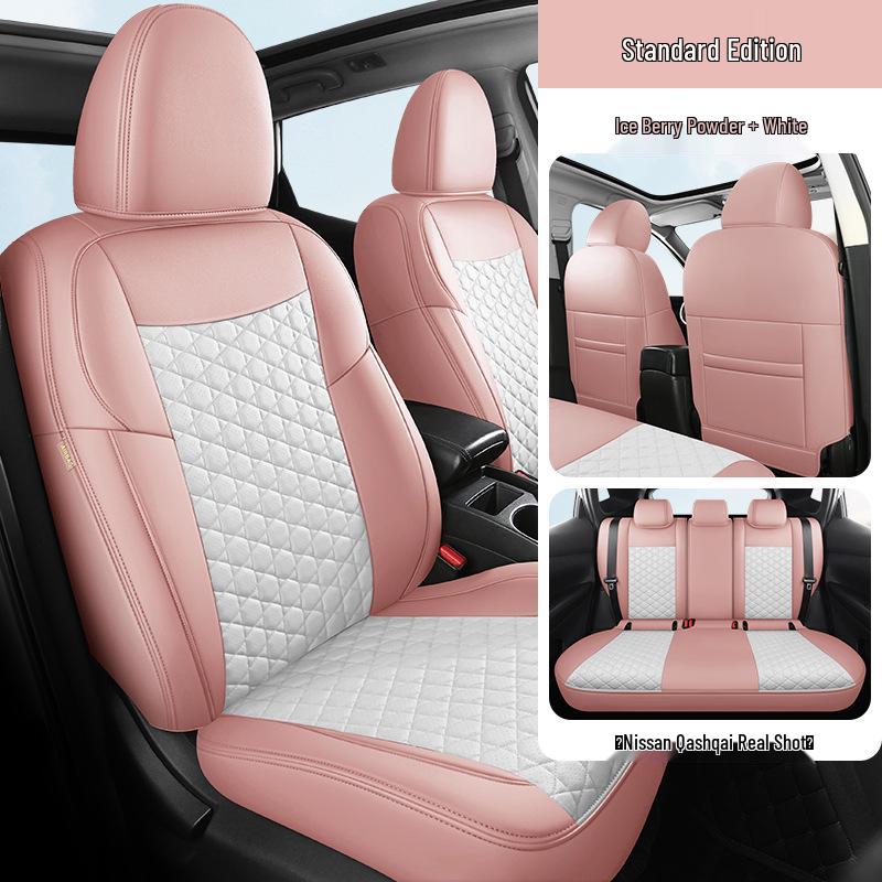Five-Seat Qashqai Full Leather SUV Cushion: All-Season, Full Surround Seat Cover.