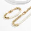 Girl Imitation Pearl Korean Style Bracelet Men Clavicle Chain Fashion Jewelry Necklace Bracelet Set