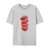 FeUnisex Cute Strawberry T Shirt Grunge Y2k Aesthetic Fruit Graphic Tees Loose Vintage Streetwear Tops Women Cottagecore Clothes
