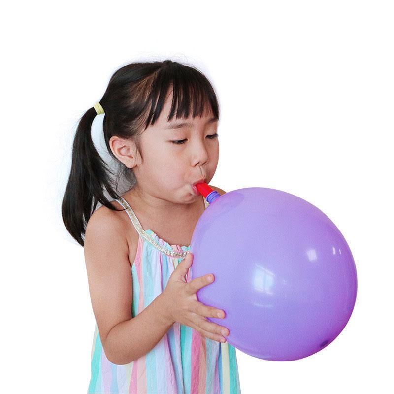Wedding Baby Birthday Party Balloon Blowing Decoration Supplies Lung Function Exercise Balloon Blowing Nozzle Inflating Tool
