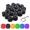 YKPSC1 20Pcs for VW Tiguan Golf MK5 Passat B7 Wheel Tire Hub Cap Nut Bolt Cover Rim Tyre Screws Plugs Studs Car Decorations Accessories