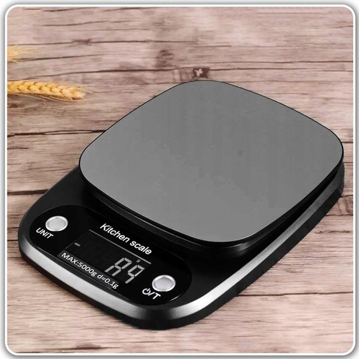 Precyzyjna Waga Kuchenna 5Kg 0,1G Wyświetlacz Lcd Jubilerska + Baterie