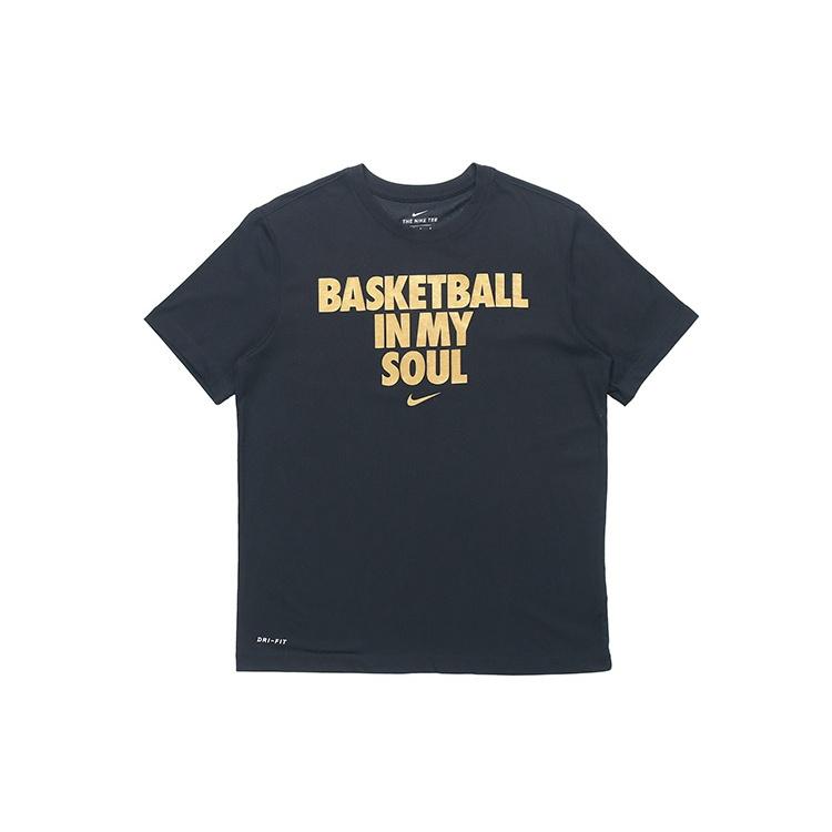 Nike Basketball Text Sports Short-Sleeved Male Black Men s BQ3646-011 M