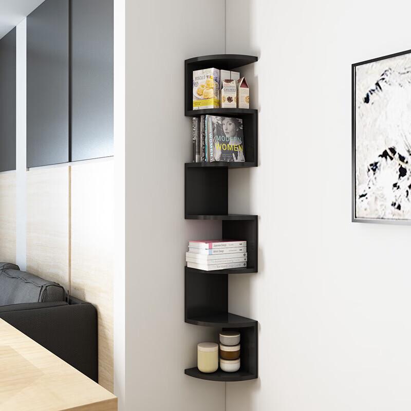 No-Drill Wall Corner Storage Shelf