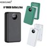 DIY 6*18650 Battery Power Bank Case 5V Dual USB Type C Battery Holder Shell No Soldering Storage Box With Camping Lights