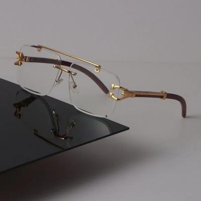 Minimalistischer Luxus Transparente Brille Cooles Quadratisches Gestell Brille Damen Herren Cooles Klares Glas Gestell Brille Oculos