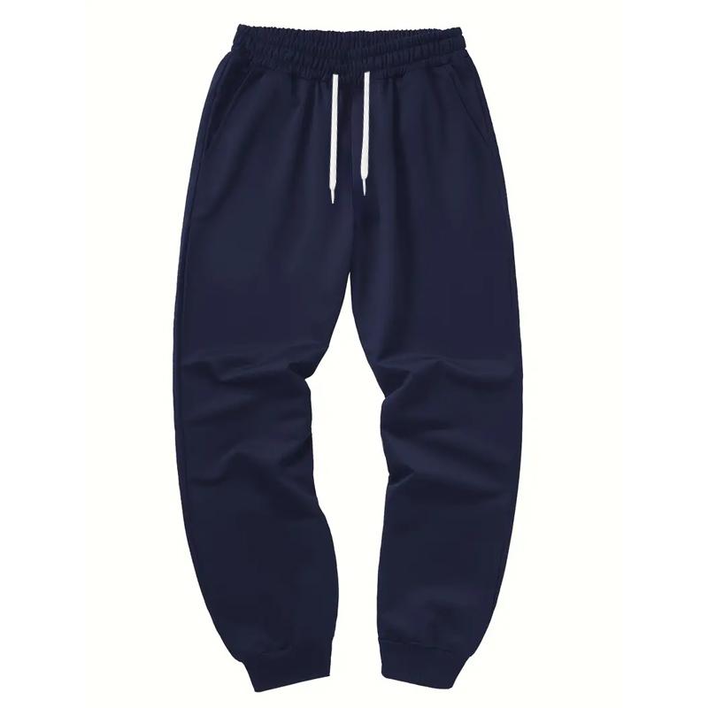 Youth Men Casual Pure Color Trousers Men Sport Jogger Sweatpants
