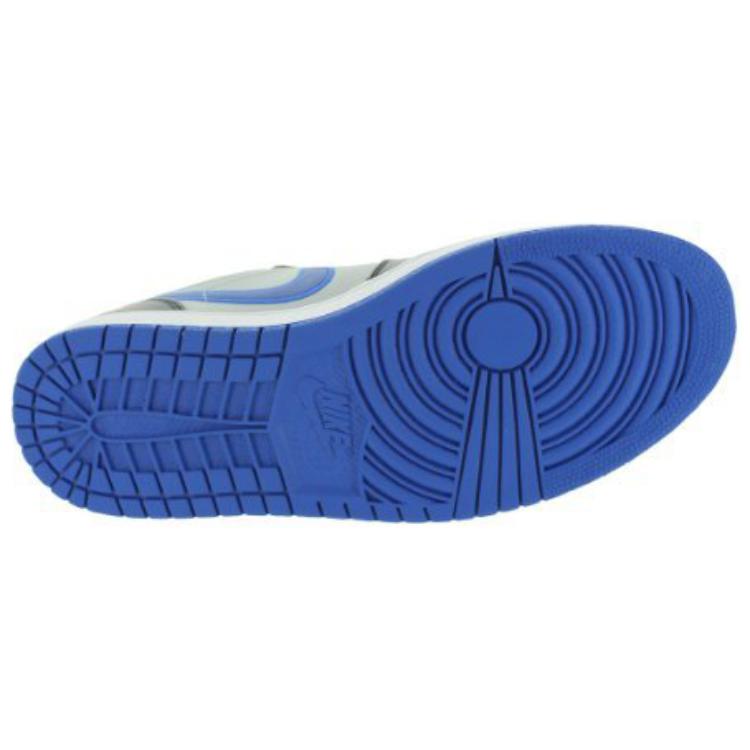 Air Jordan 1 Low Preto Game Royal Tênis Masculinos Branco Metálico-Platina 553558-007
