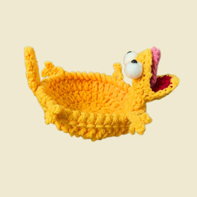 Handmade Crochet Animal Coaster: Heat-Resistant, Anti-Scald Dining Table Pad