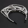 Lightweight Prom Event Headband Pearls Mesh Hair Accessory Fashionable Hair Decors For Parties And Ceremonies