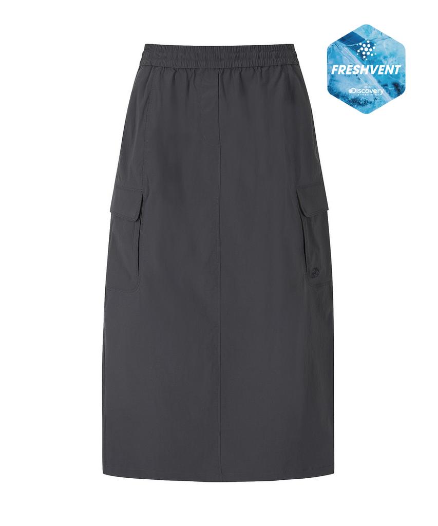 DISCOVERY EXPEDITION Freshvent Women'S Cargo Skirt (D.Grey)