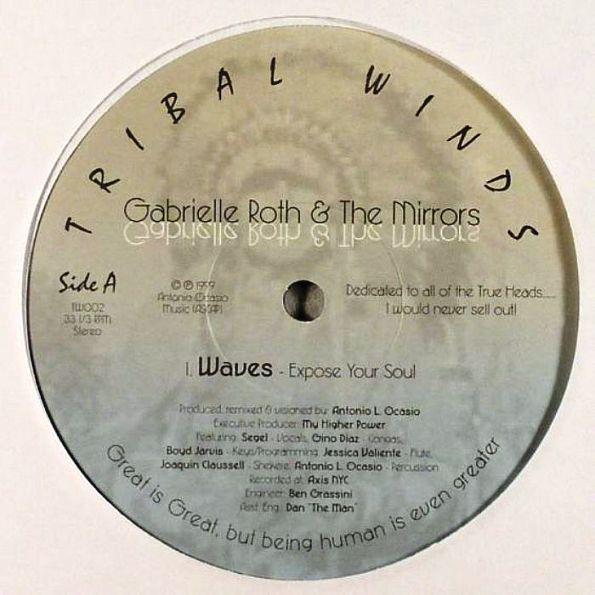 12inch Record GABRIELLE ROTH & THE MIRRORS - Waves TW002 Tribal Winds 1999 US Dance & Electronica Used
