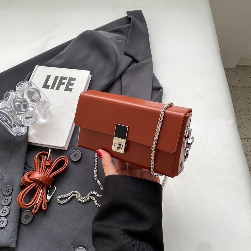 Premium Small Bag Women's Bag New Autumn Versatile Chain Shoulder Messenger Bag Texture Box Small Square Bag
