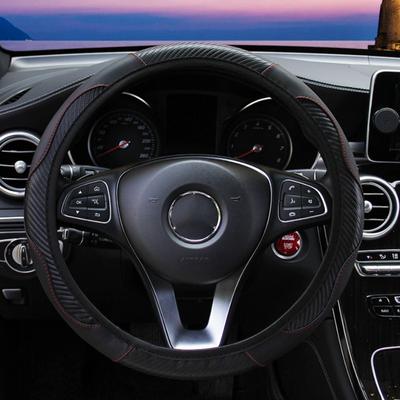 Coprivolante per auto 1 pezzo, set coprivolante universale Cuscino per cintura di sicurezza in pelle, Copri console centrale per bracciolo