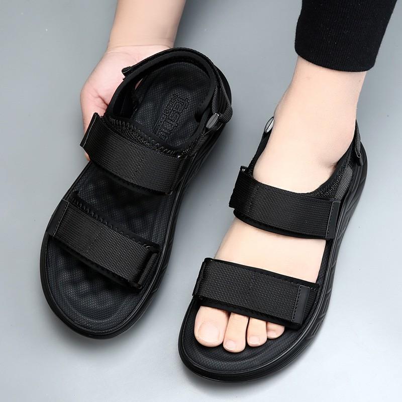 Mens Slip-On Sandals Outdoor Walking Beach Travel Lightweight Breathable TPR Sole Non-Slip Casual Footwear