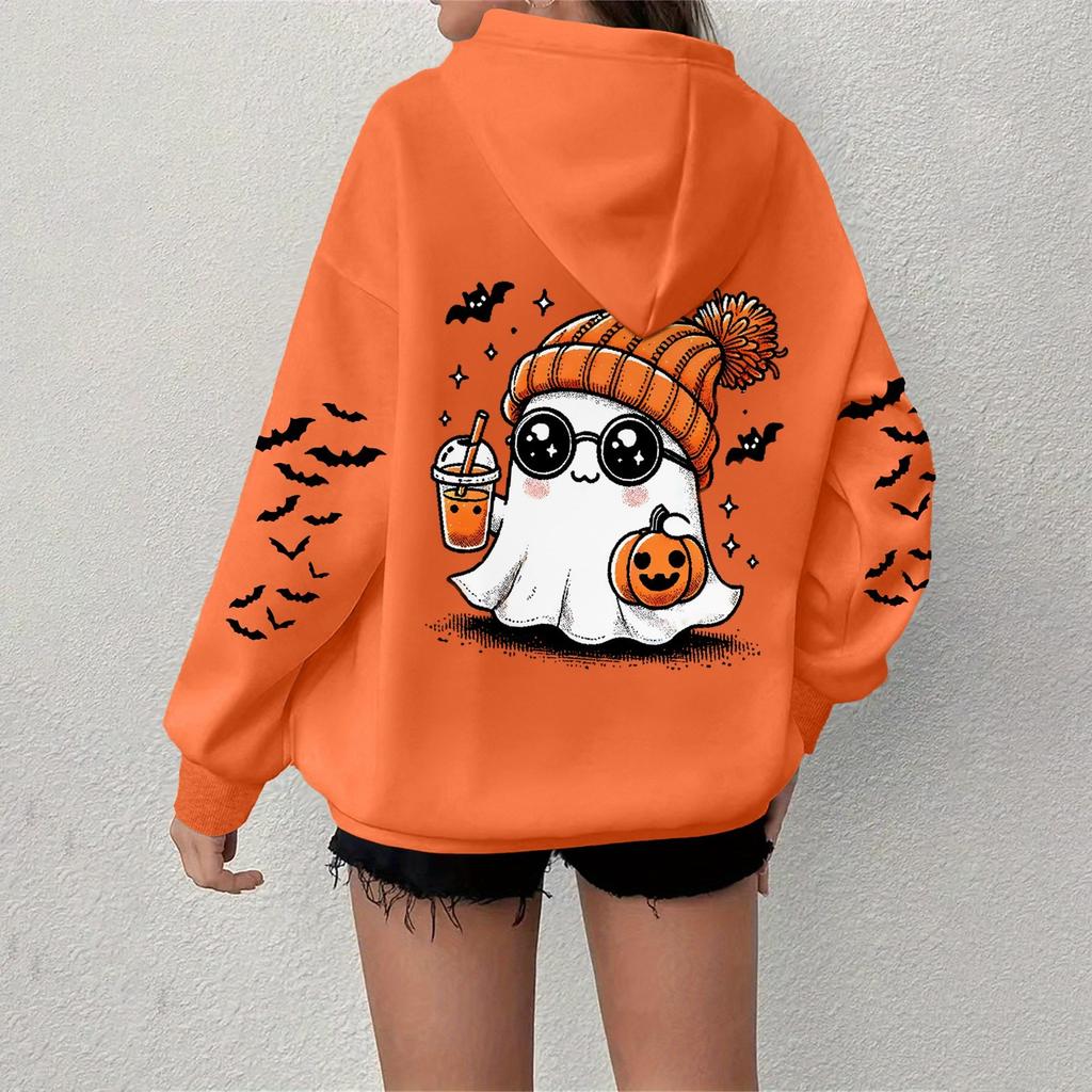 Women's Sweatshirt Casual Long Sleeve Atmosphere Top Loose Popular Round Neck Pullover Sweatshirt Top