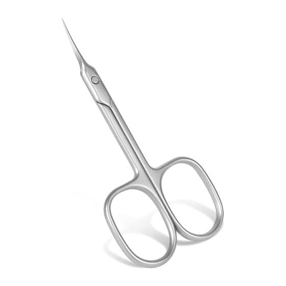 LIKENNY Cuticle Scissors, Extra Fine Curved Blade, Small Cuticle Care Scissors, Stainless Steel, Precision Tip, Multifunctional, For Nail