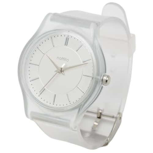 Fieldwork Women's Analog Watch with PVC Strap and Matte Clear Leather Strap, JN029-1