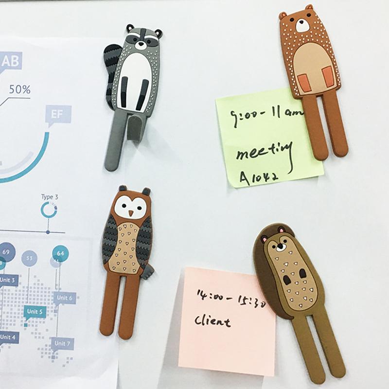 Roztomilé magnetické háčky Odnímatelná nálepka na lednici Magnet na vzkazy na lednici Věšák na kabáty Držák na klíče Úložný háček