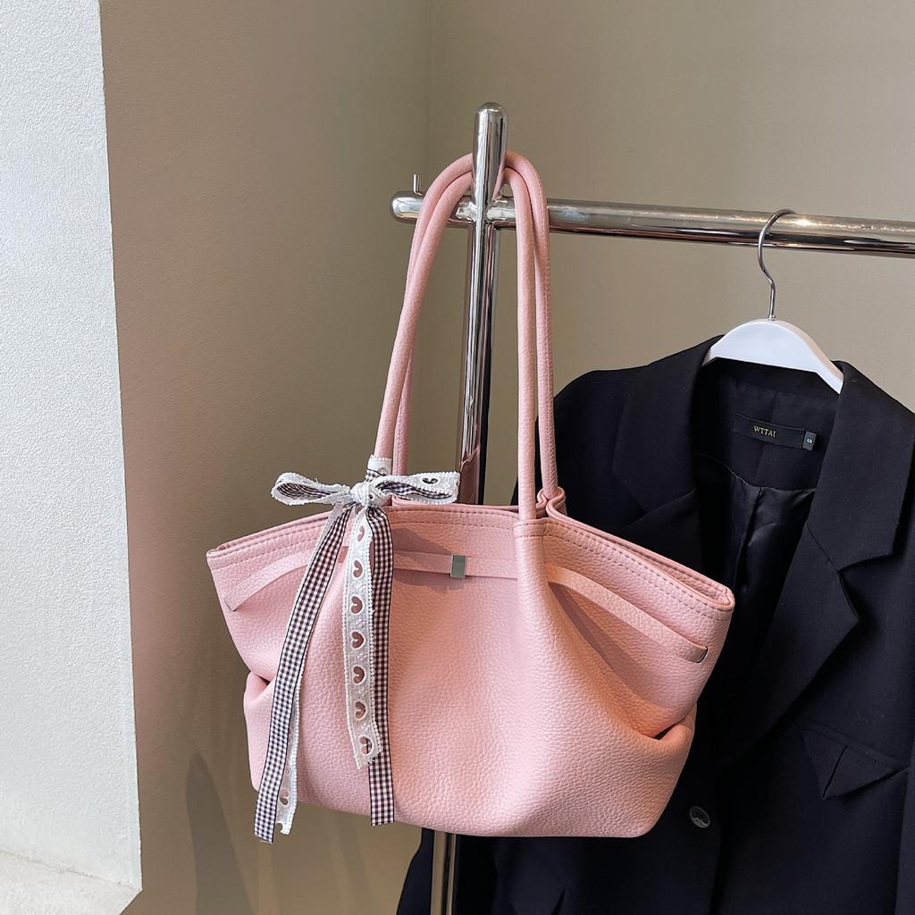 Advanced Handheld Bucket Bag for Women, New Korean Style Fashion Casual Shoulder Bag, Trendy Commuting Women's Bag